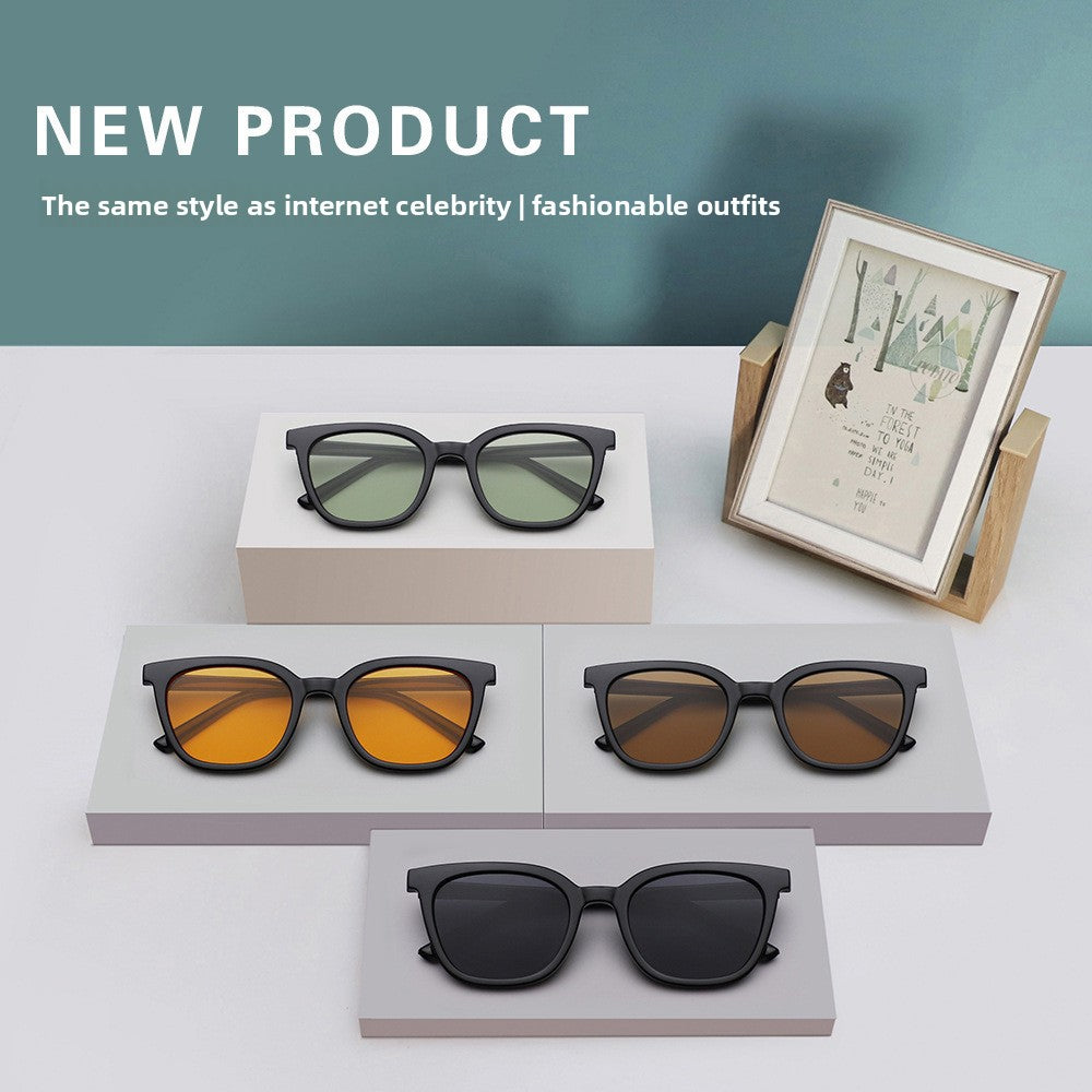 Brown-tinted sunglasses, UV protection for women