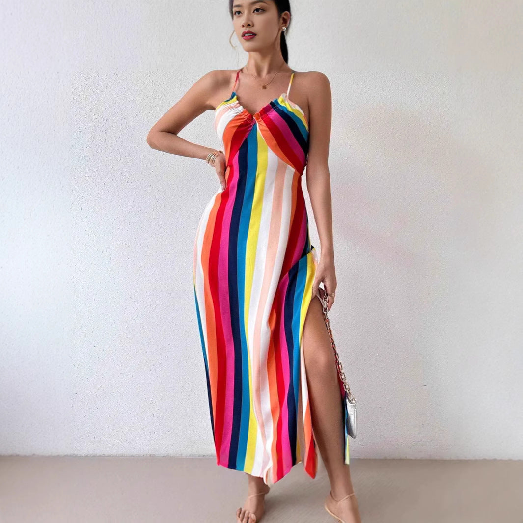 Sexy New Summer Suspender Comfortable Printed Dress