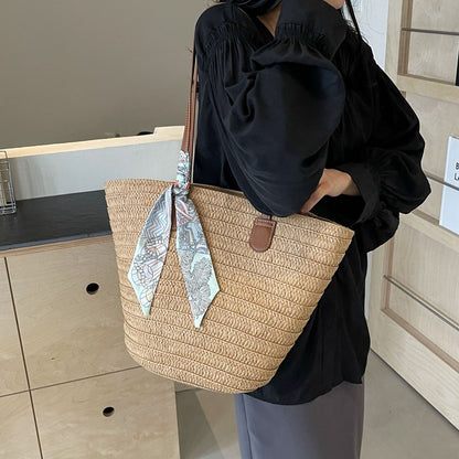 Straw Woven Tote Bag for Women Large Capacity