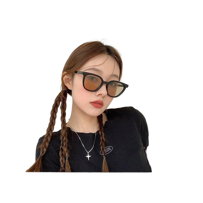 Brown-tinted sunglasses, UV protection for women