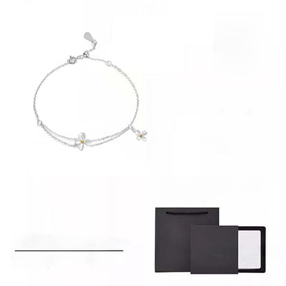 Pure Silver Gardenia Bracelet for Women