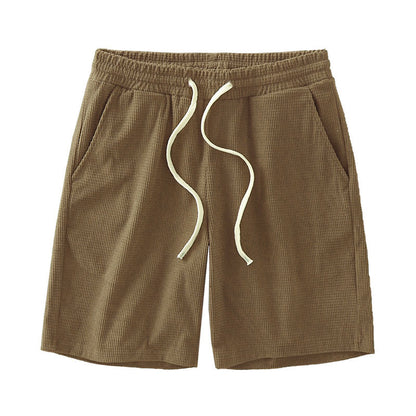 Mens Waffle Texture Sports Shorts