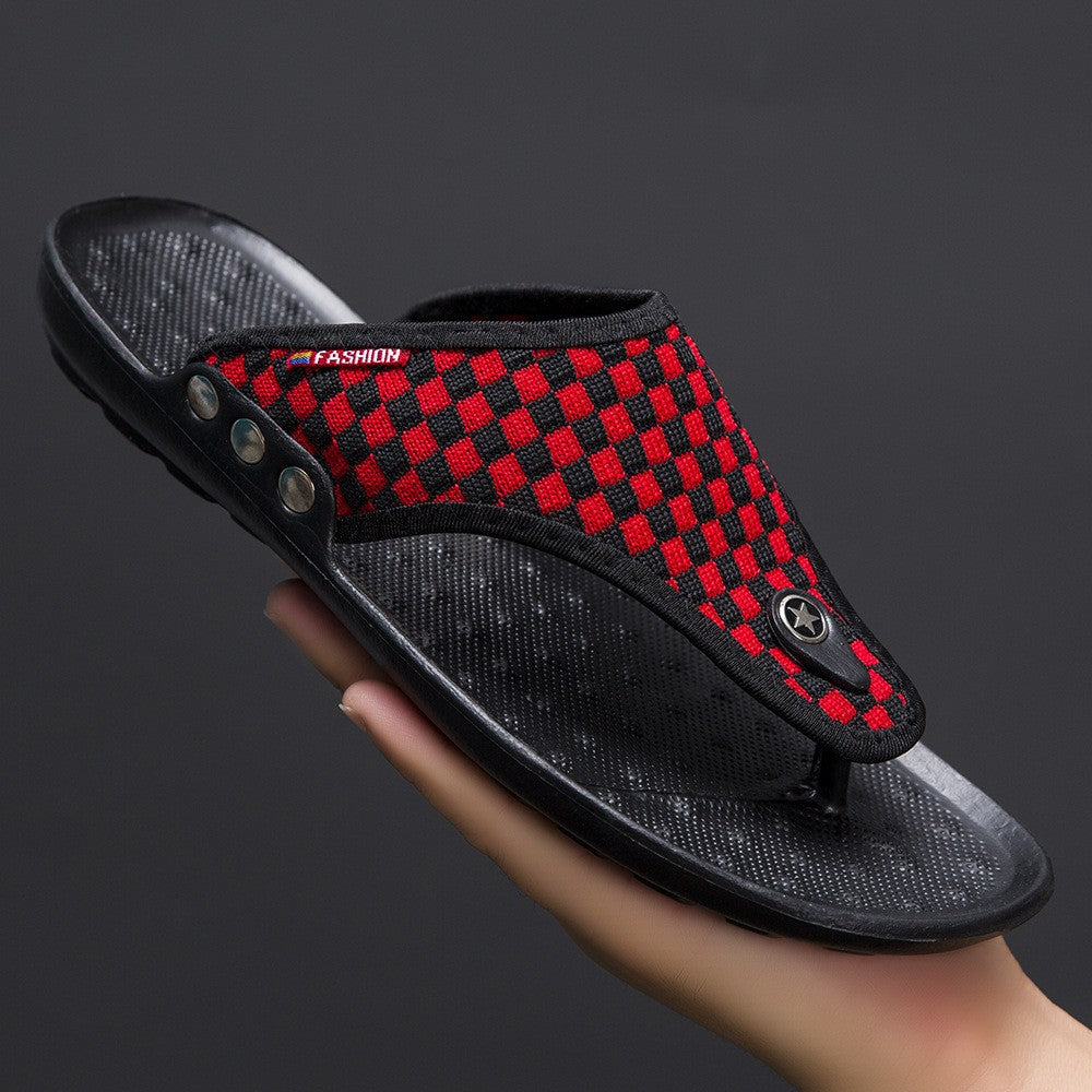 Leather Beach Casual Flip Flops