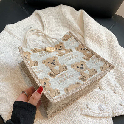 Stylish Geometric Print Soft Handle Handbag for Women