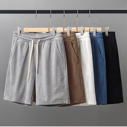 Mens Waffle Texture Sports Shorts