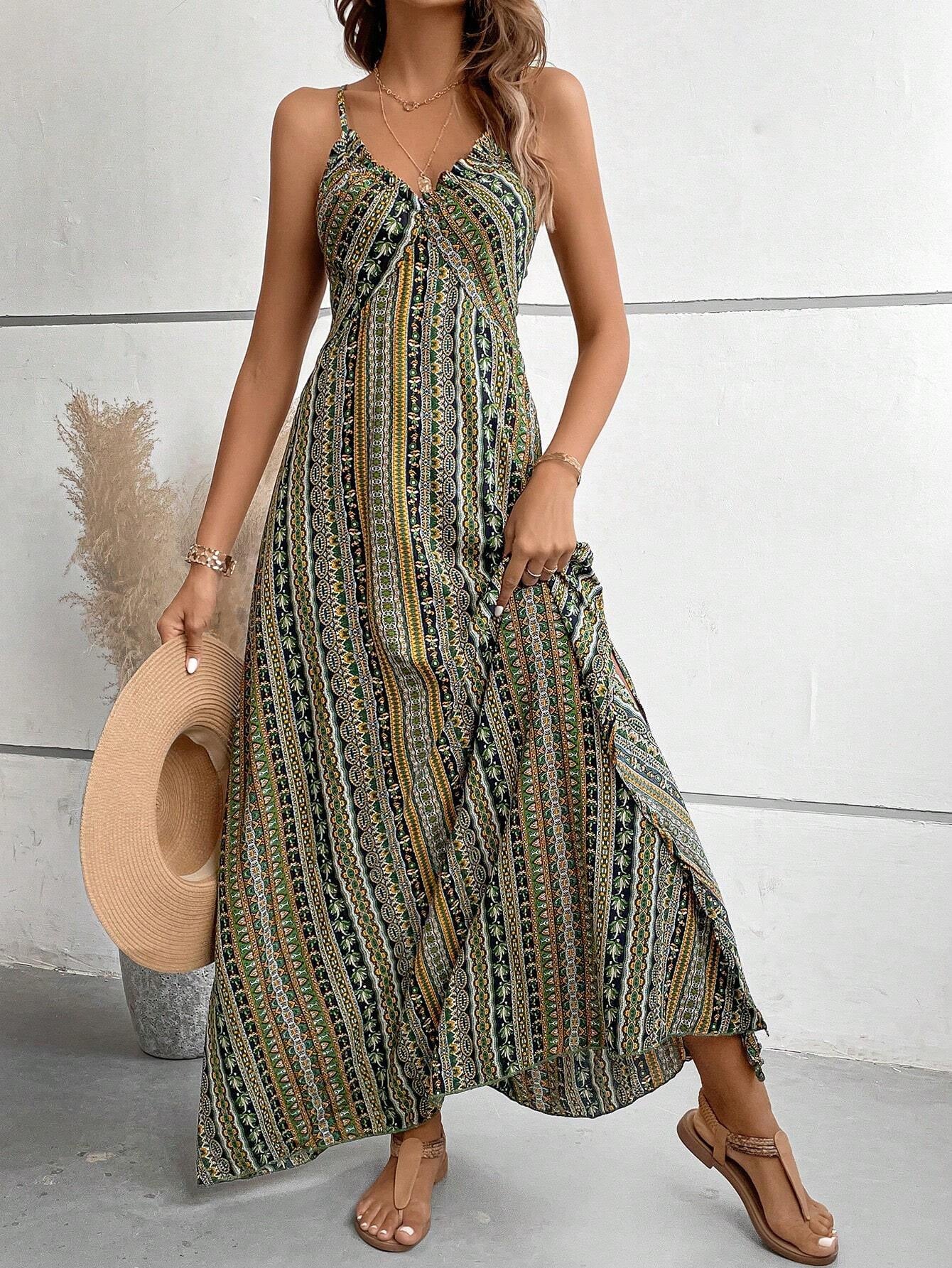 Sexy New Summer Suspender Comfortable Printed Dress