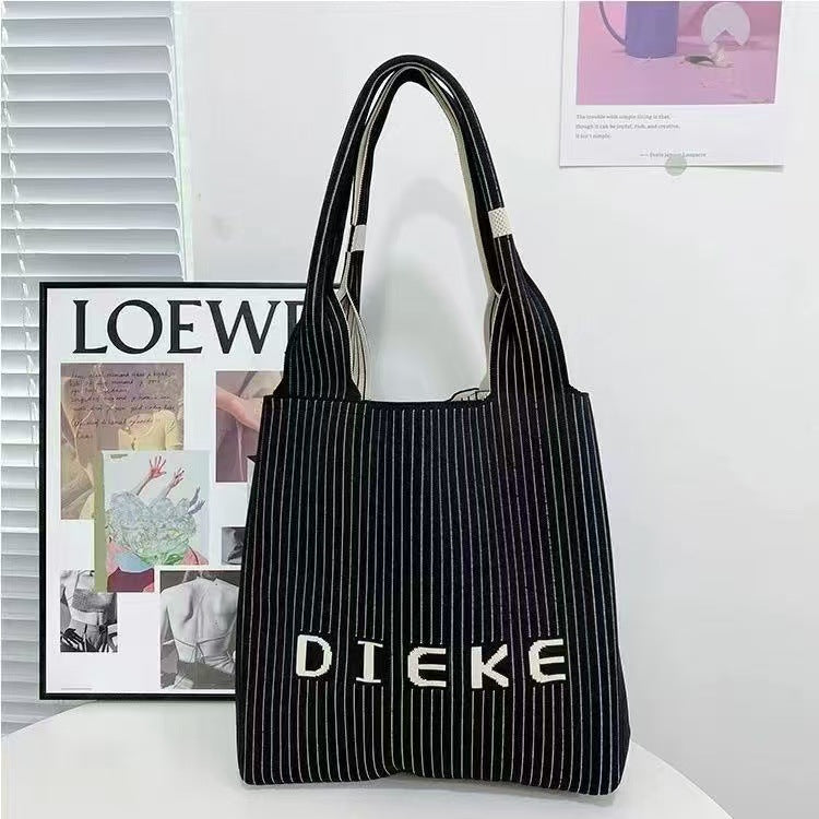 Hollow Hand-Woven Straw Tote Bag for Women