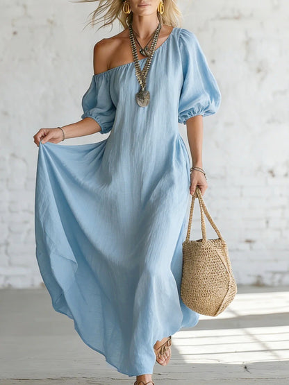 Womens Elegant Princess Midi Dress