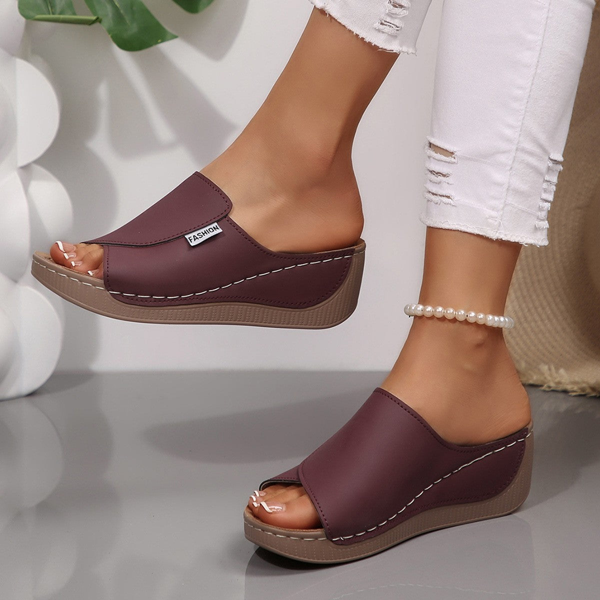 Open-Toe Orthopaedic Mule Sandals