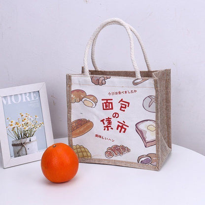 Stylish Geometric Print Soft Handle Handbag for Women