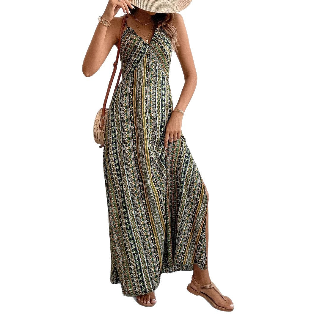 Sexy New Summer Suspender Comfortable Printed Dress