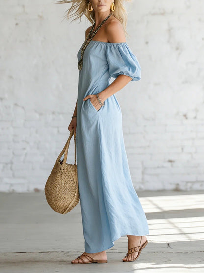 Womens Elegant Princess Midi Dress