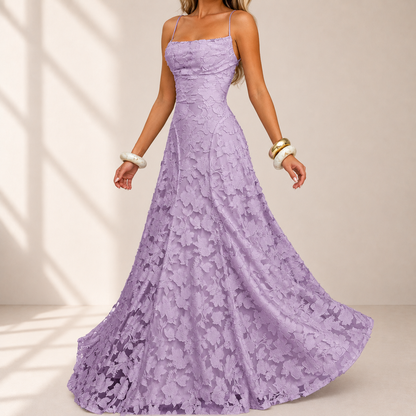 Elegant Back Tie A Line Dress