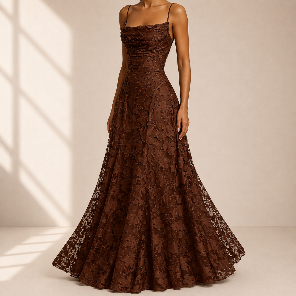 Elegant Back Tie A Line Dress