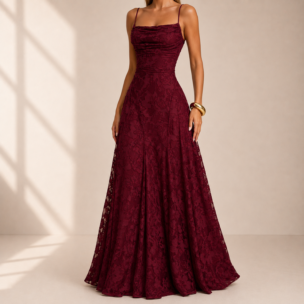 Elegant Back Tie A Line Dress