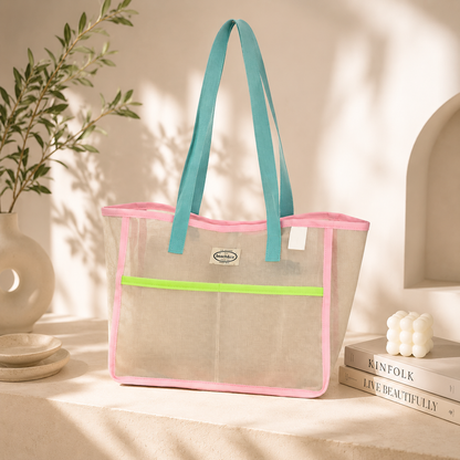 Draining Mesh Beach Tote Bag