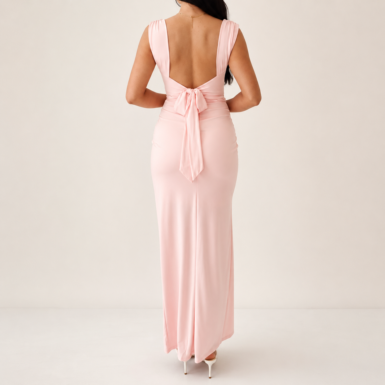 Elegant Bodycon Dress – Sleeveless Backless Midi Split Dress