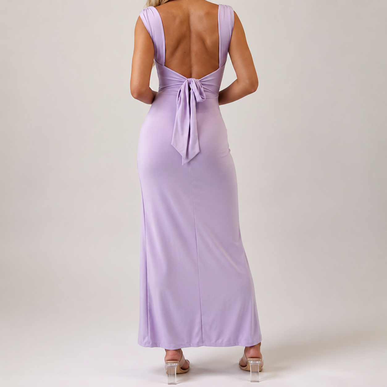 Elegant Bodycon Dress – Sleeveless Backless Midi Split Dress