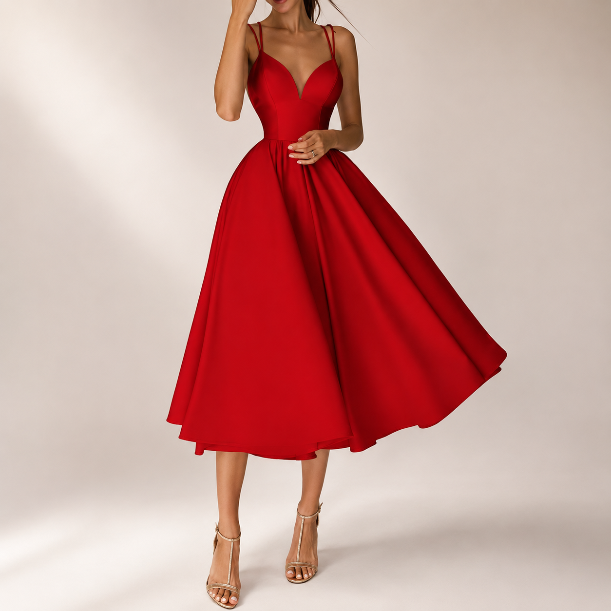 2025 Spring and Summer New Cross-border AliExpress European and American Women's Multi-color Sling Fashion Sexy dress Women