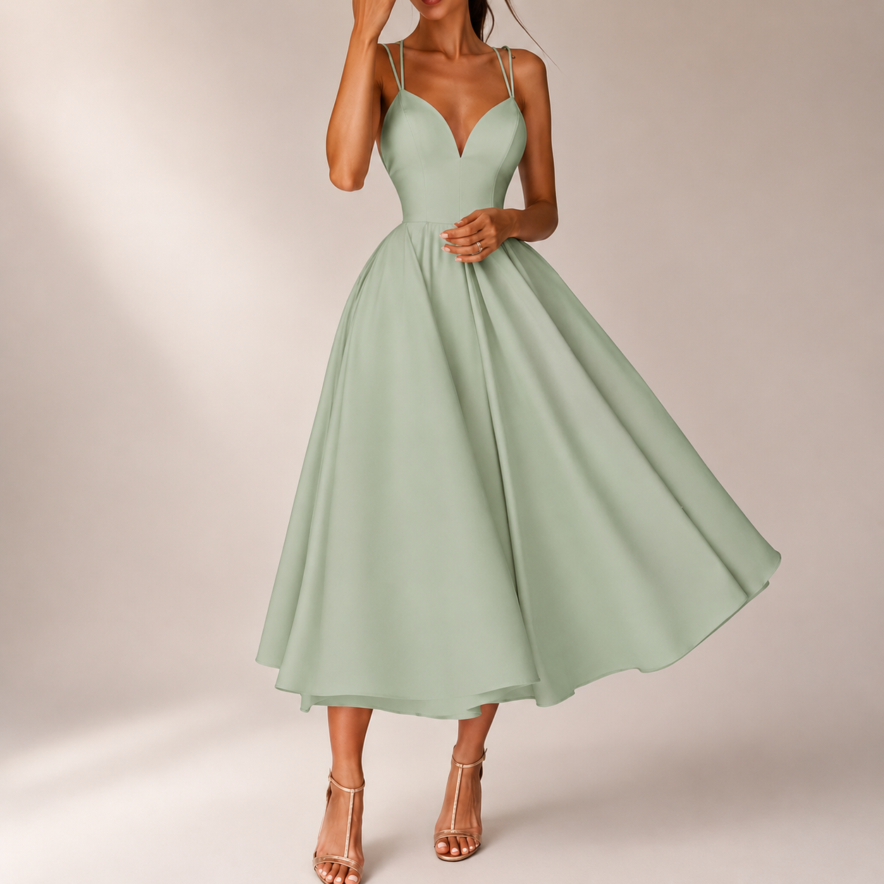 2025 Spring and Summer New Cross-border AliExpress European and American Women's Multi-color Sling Fashion Sexy dress Women