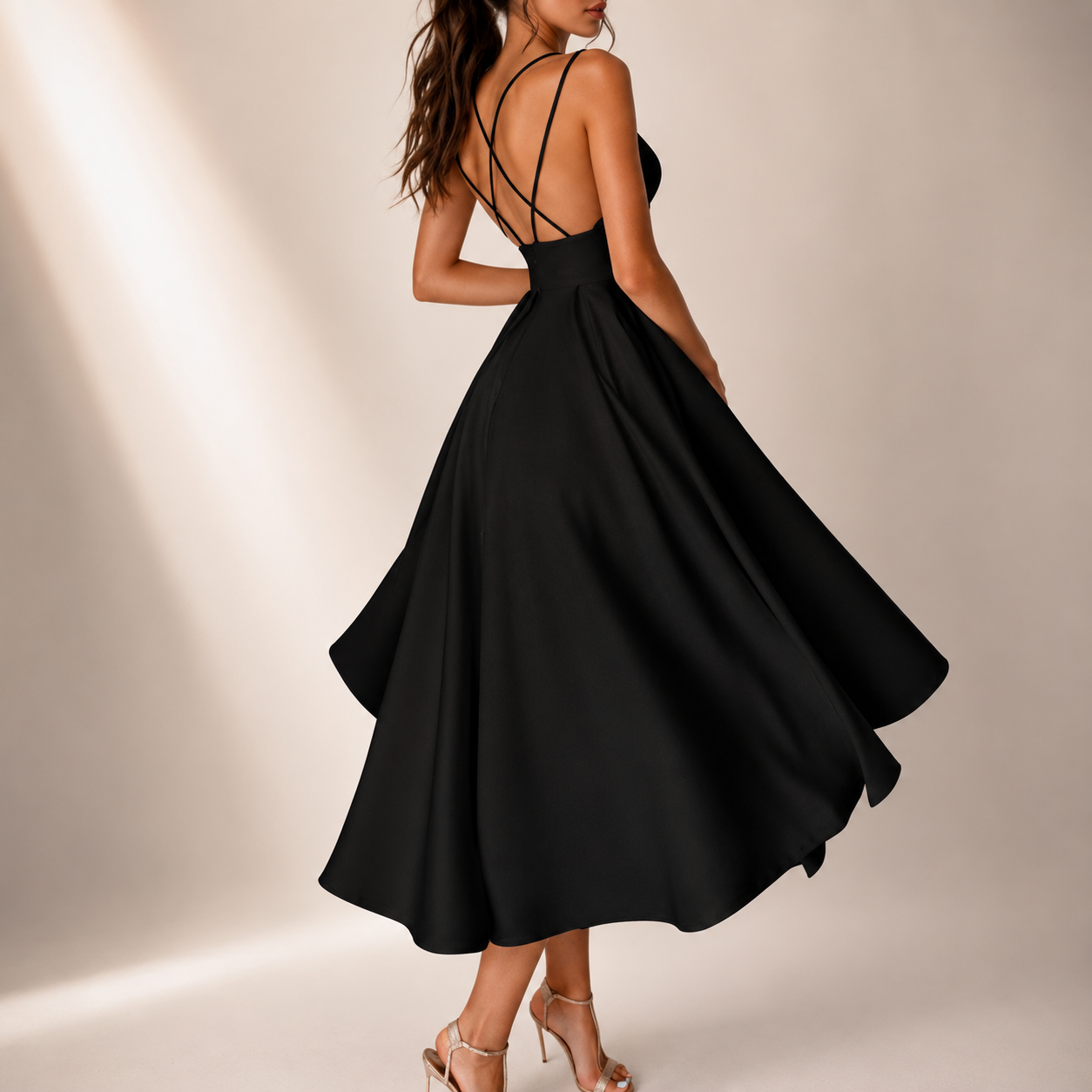 2025 Spring and Summer New Cross-border AliExpress European and American Women's Multi-color Sling Fashion Sexy dress Women