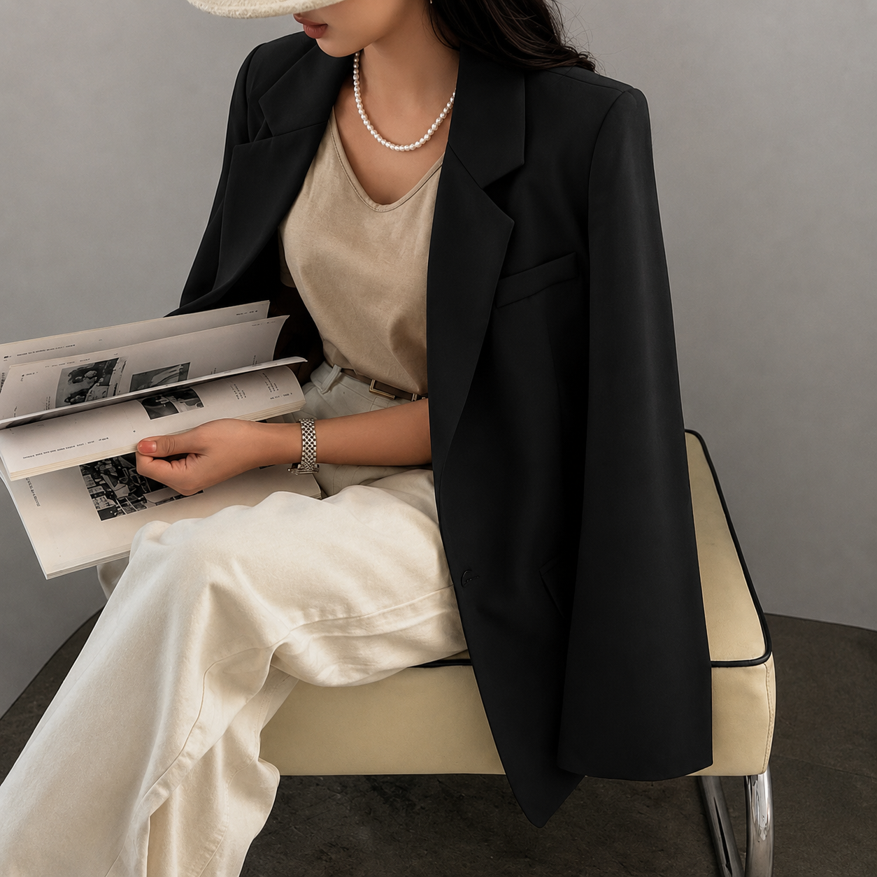 Women's Blazer Cardigan Long Sleeve