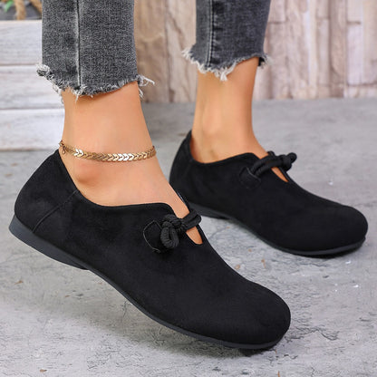 Women Suede Flat Slip On Loafers