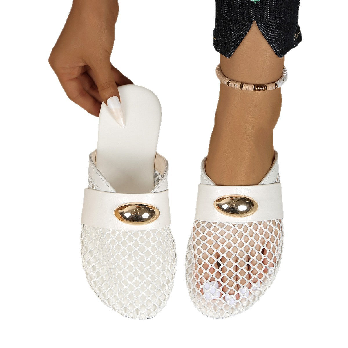 Flat Sandals Slip-On Comfortable Casual Shoes