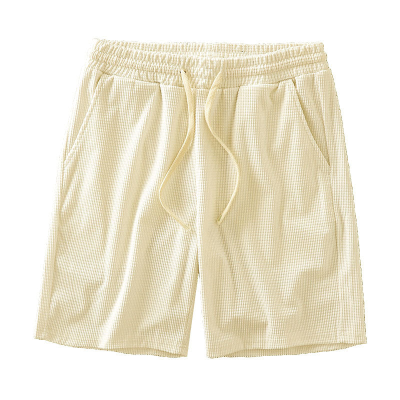 Mens Waffle Texture Sports Shorts