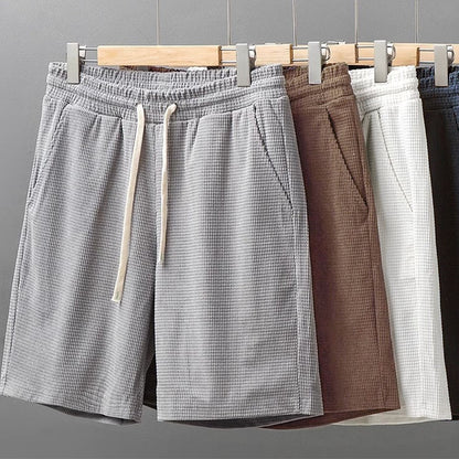 Mens Waffle Texture Sports Shorts