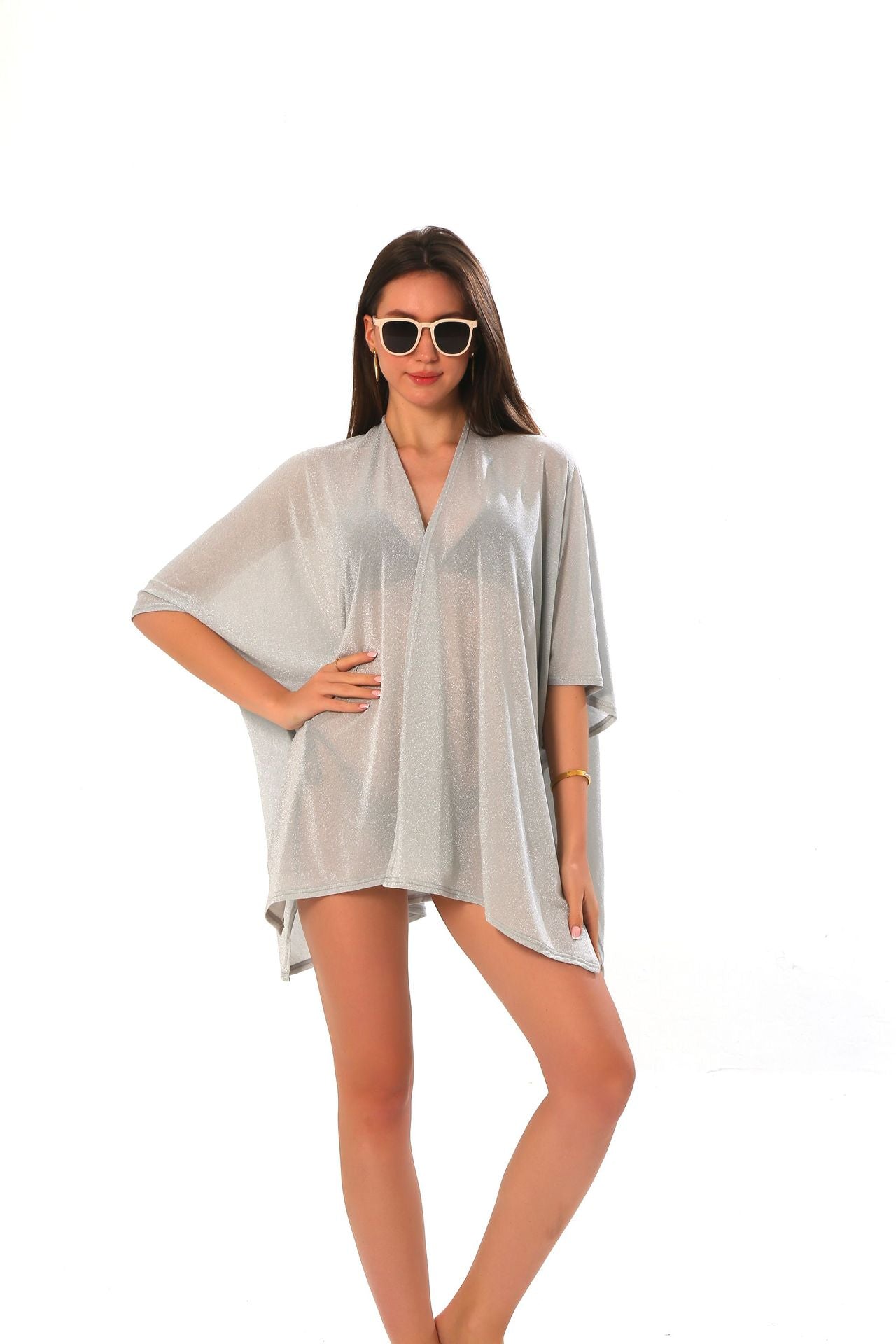 Cardigan beach sun-protective clothing