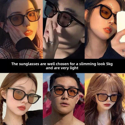 Brown-tinted sunglasses, UV protection for women
